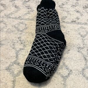 Black and White Patterned Socks